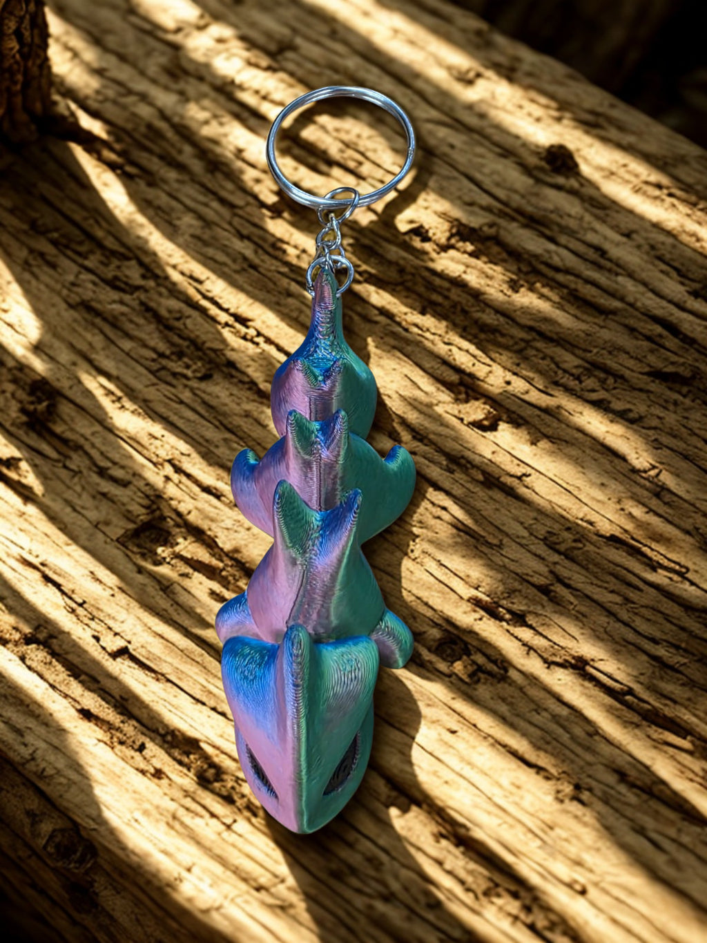 3D Printed Dragon Keychain – Articulated & Flexible