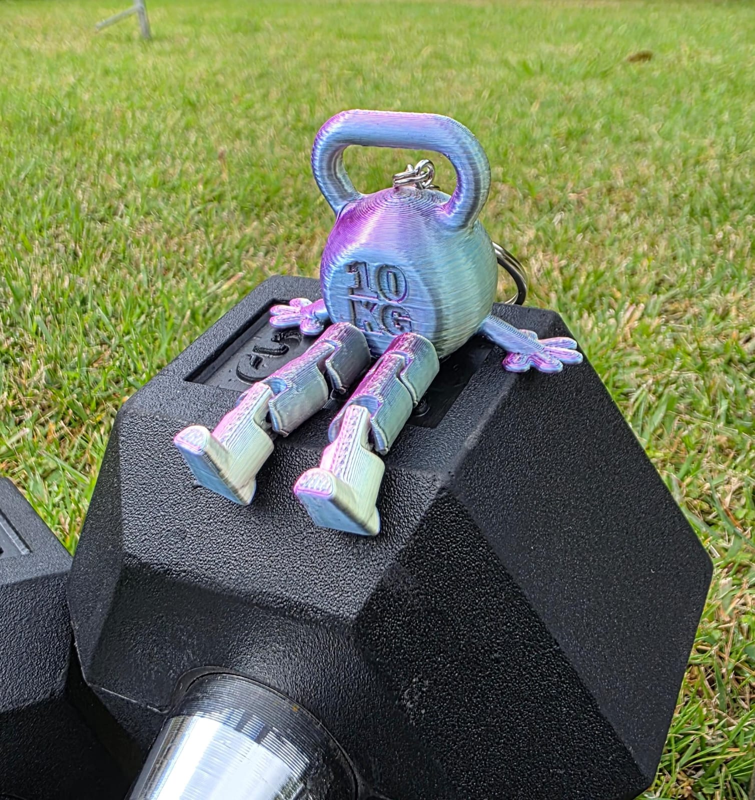 3D Printed Kettlebell Keychain