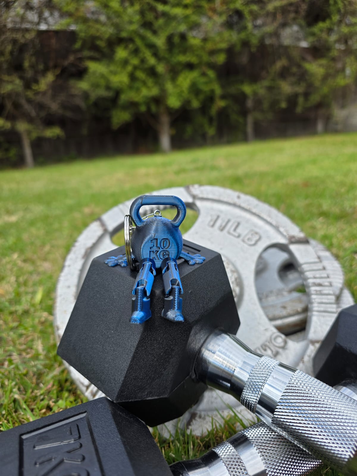 3D Printed Kettlebell Keychain