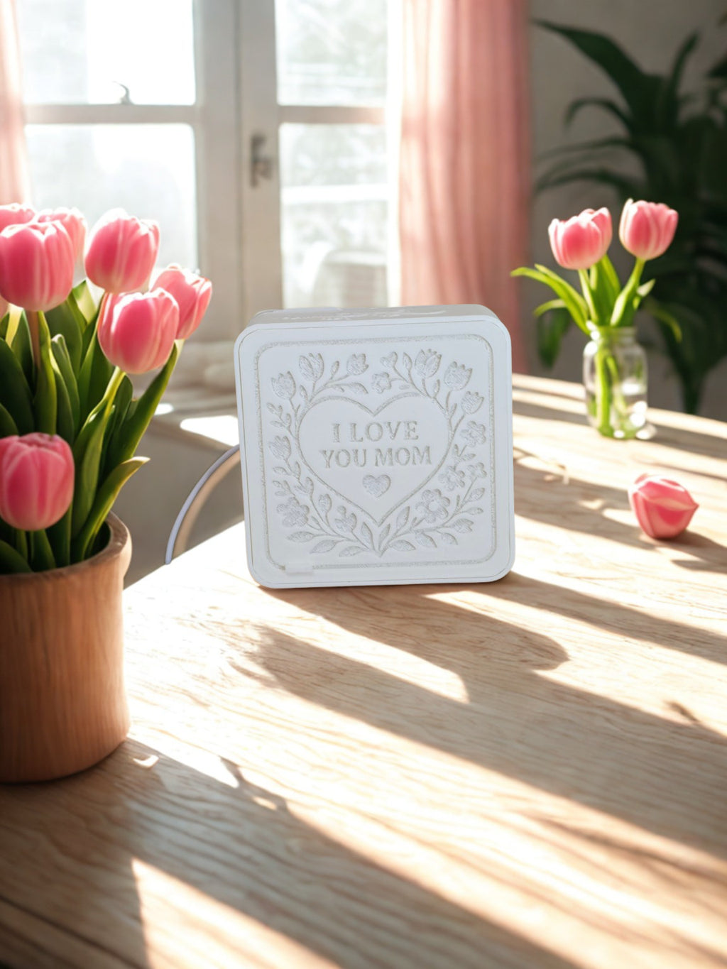 I Love You Mom – 3D Printed LED Night Light Box